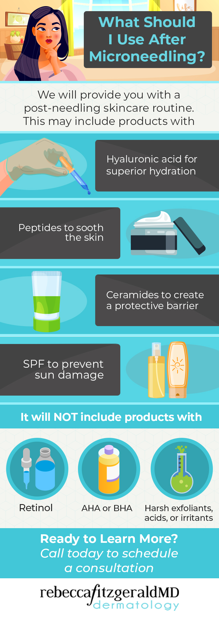 Infographic: What Should I Wear After Microneedling